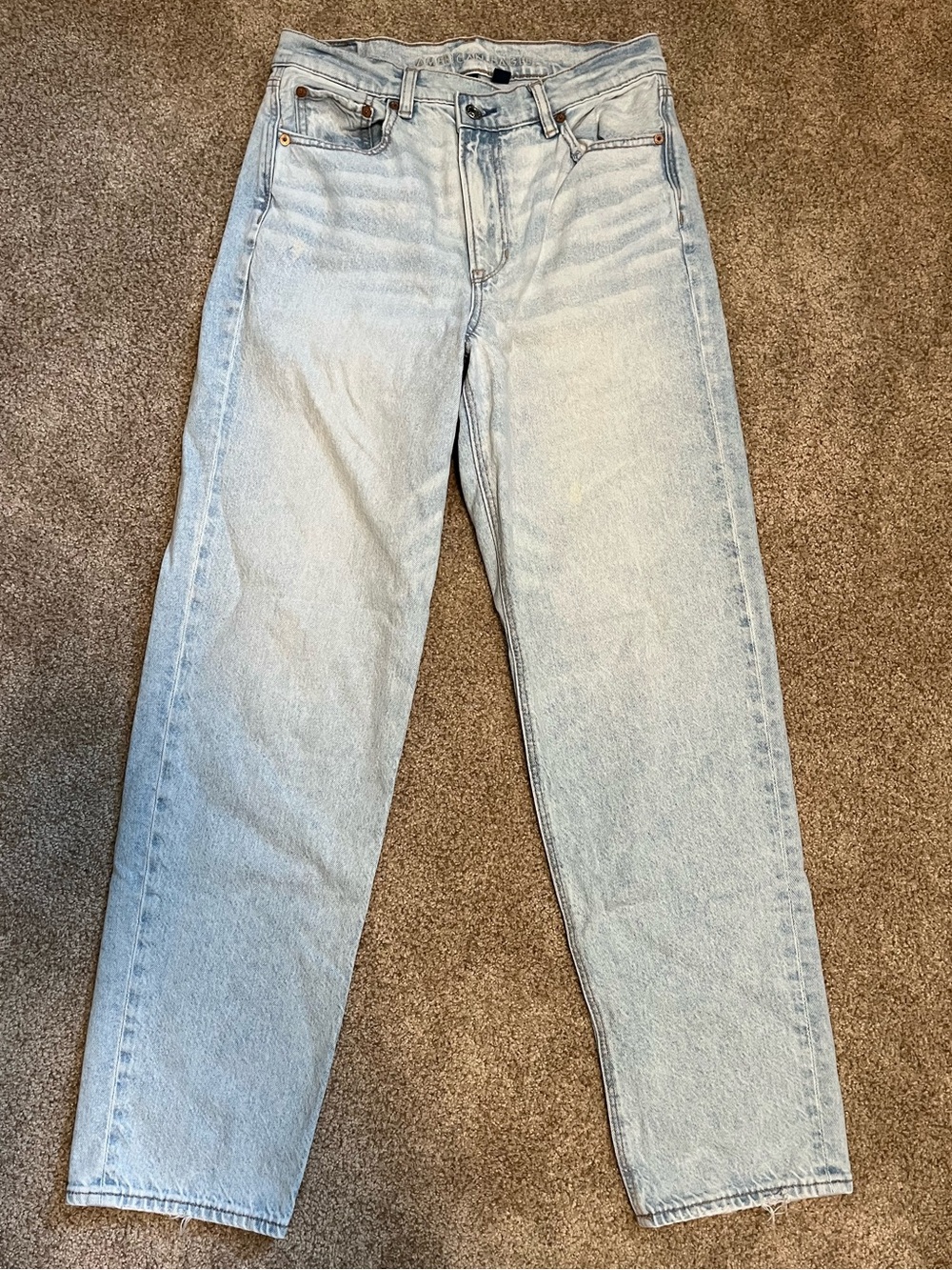 American Eagle highest rise baggy straight jeans